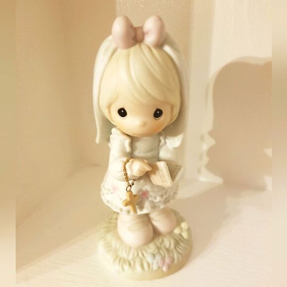 Precious Moments Other - PRECIOUS MOMENTS "This Day Has Been Made in Heaven” Porcelaine Figurine NEW 1989